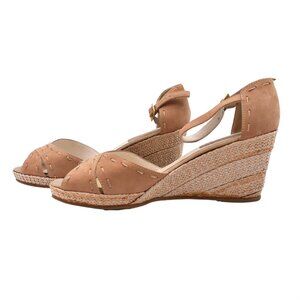 Glorinda Antinori Leather Wedge Shoe